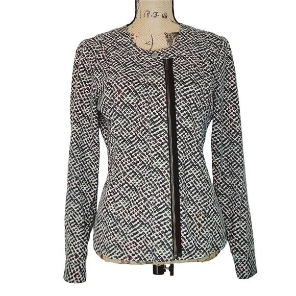 CAbi Multicolored Cliffside Moto Jacket Asymmetrical Small - Picture 15 of 15